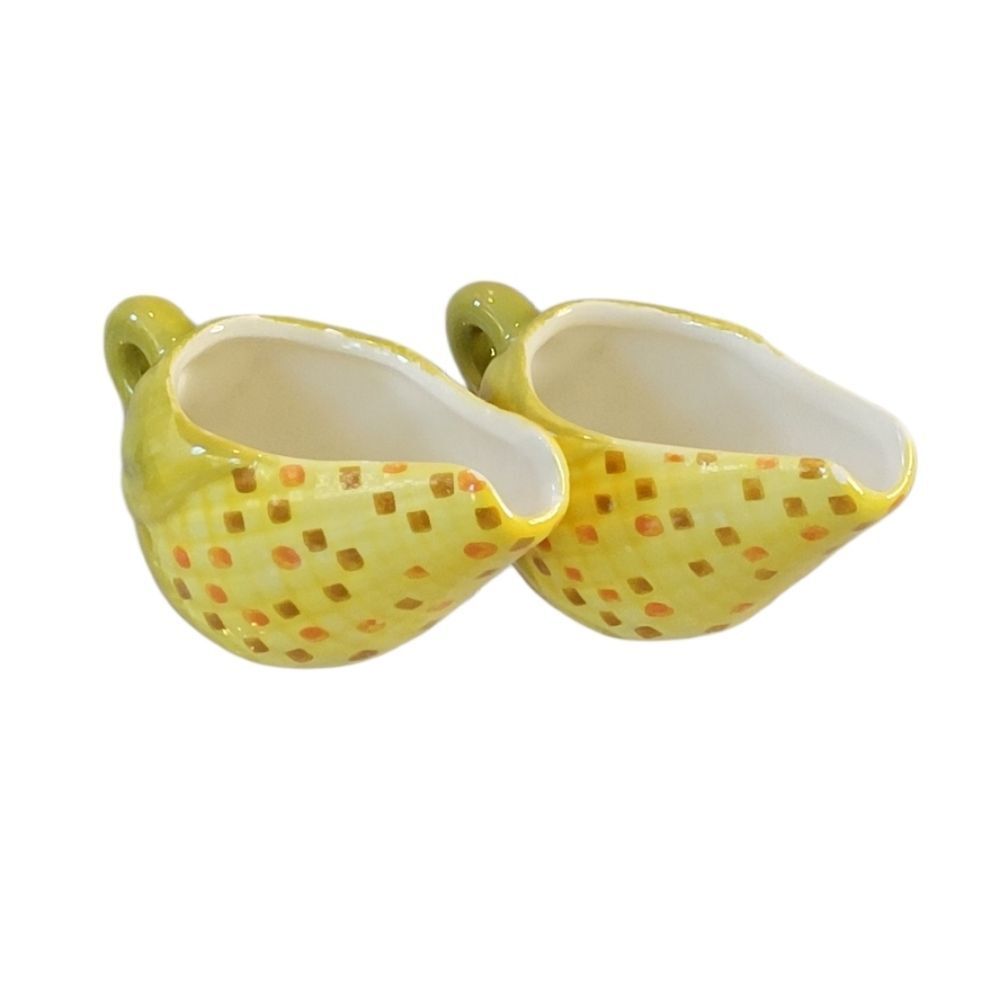Corn On The Cob Melted Butter Ceramic Server Set Of Two